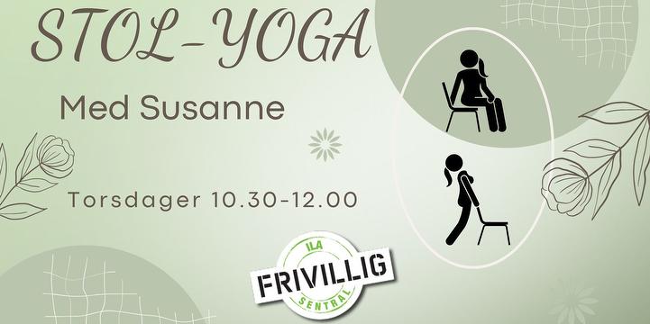 Bilde/illustrasjon for Stolyoga med Susanne Stolyoga med Susanne